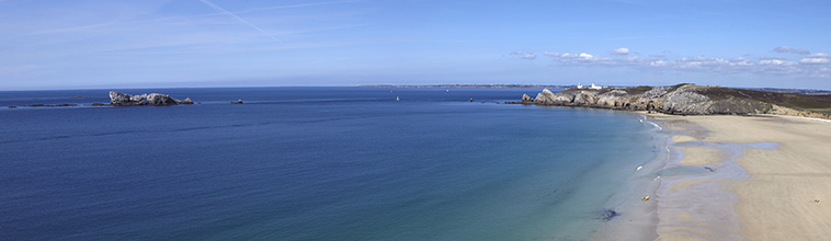 La plage Sainte-Marine près du Camping Le Helles