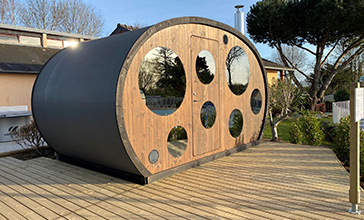Le sauna du camping Le Helles