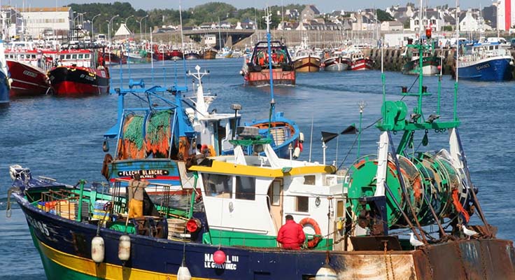 Les bateaux de pêche en Bretagne