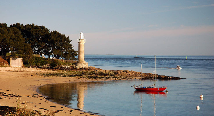 Le phare de Bénodet en Bretagne