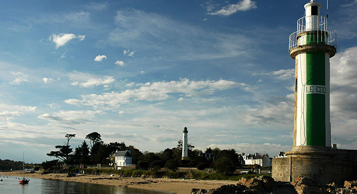 Le phare de Bénodet en Bretagne