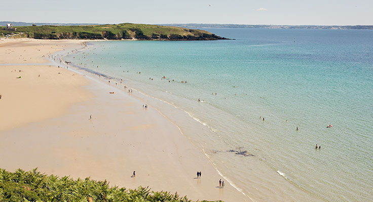 Plage du Trez à Bénodet en Bretagne