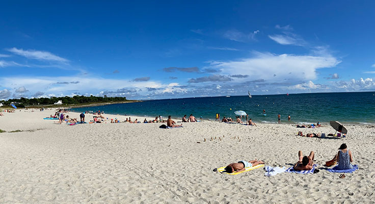 Les plages de Bénodet dans le Finistère Sud