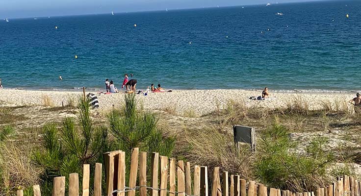 Les plages et balades de vélo près du camping le Helles
