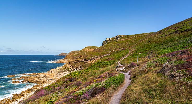 Sentier de randonnées à Bénodet dans le Finistère Sud