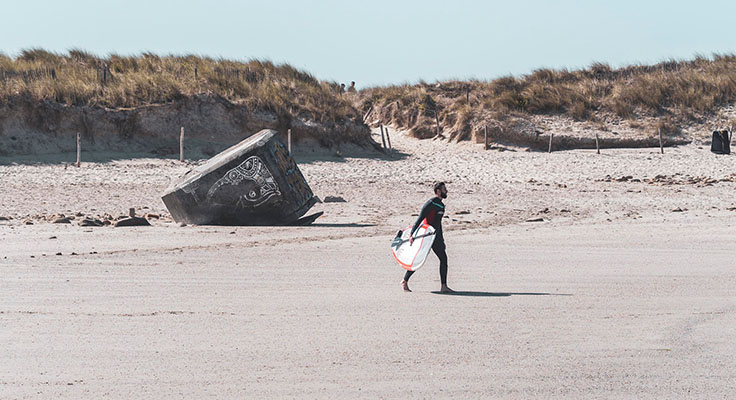 Surf à Bénodet sur la Pointe de la Torche