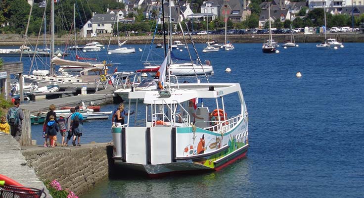 Un tour en bateau sur l'Odet pour visiter les alentours depuis la rivière à Bénodet